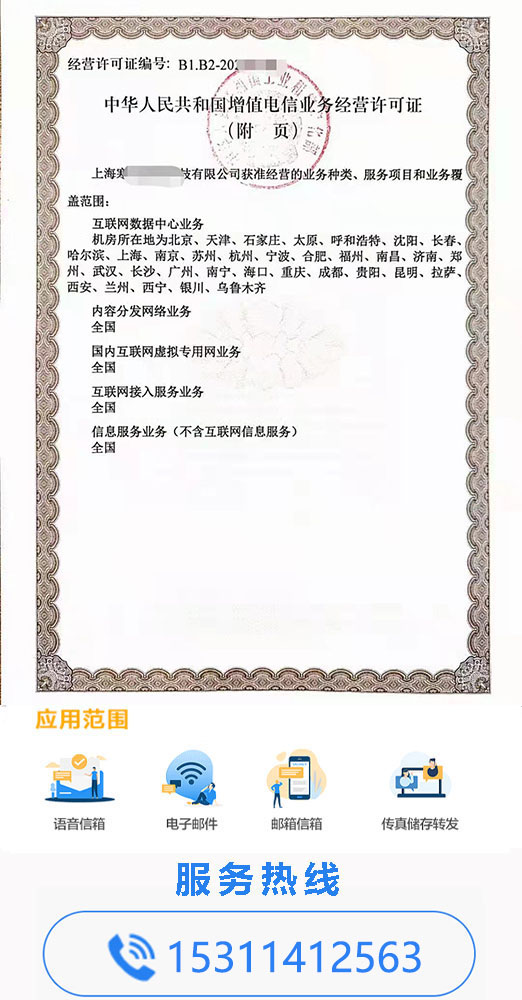 存储转发类业务许可证
